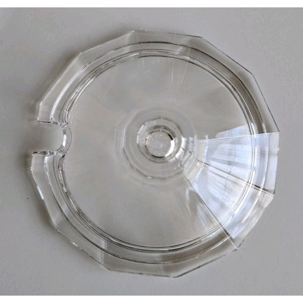 Dansk International Designs Lead Crystal Condiment Jar, Lid & Spoon Clear Glass - Picture 10 of 13